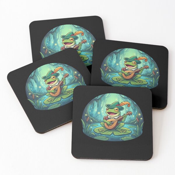 Item preview, Whimsical Fantasy Frog Bard Musician Swamp designed and sold by k3rstman1.
