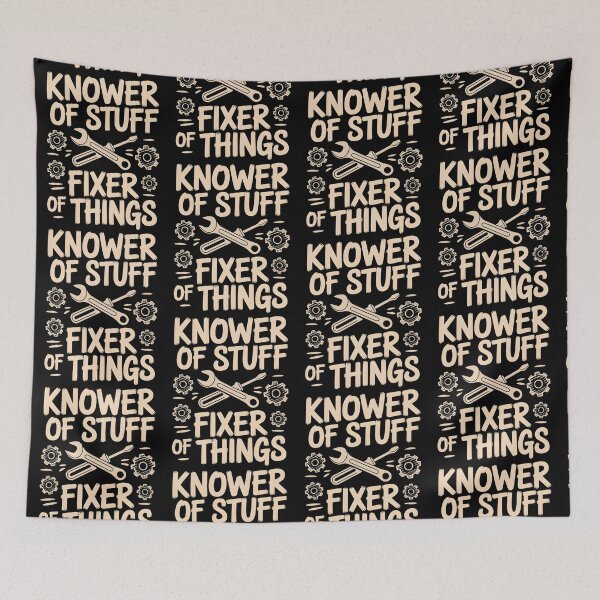 Item preview, Knower of Stuff Fixer of Things Funny Mechanic designed and sold by BLZART.