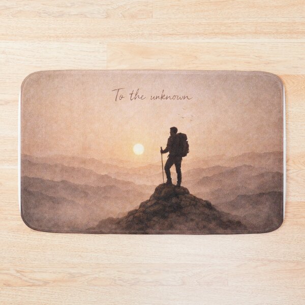 Item preview, To the unknown adventure mountain top trip hiking designed and sold by VanillaBlueSky.