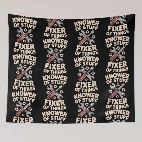Item preview, Knower of Stuff Fixer of Things Funny Mechanic designed and sold by BLZART.