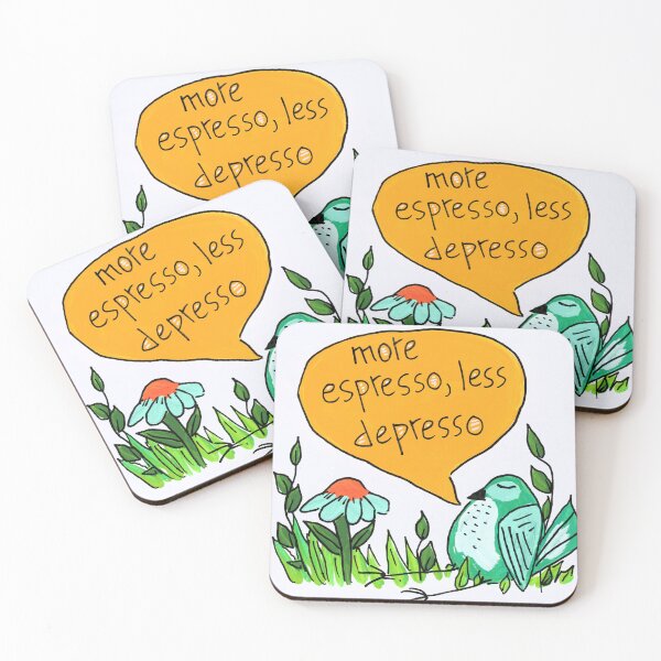 Item preview, More Espresso, Less Depresso designed and sold by artforloners78.