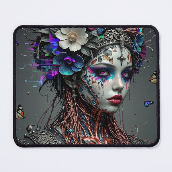 Item preview, Cybernetic Bloom: Glitched Beauty in Bloom designed and sold by Insomnia Art Designs.