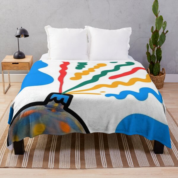 Item preview, Christmas Ornament with Abstract Wavy Lines designed and sold by Mindful Wall Art Studio.