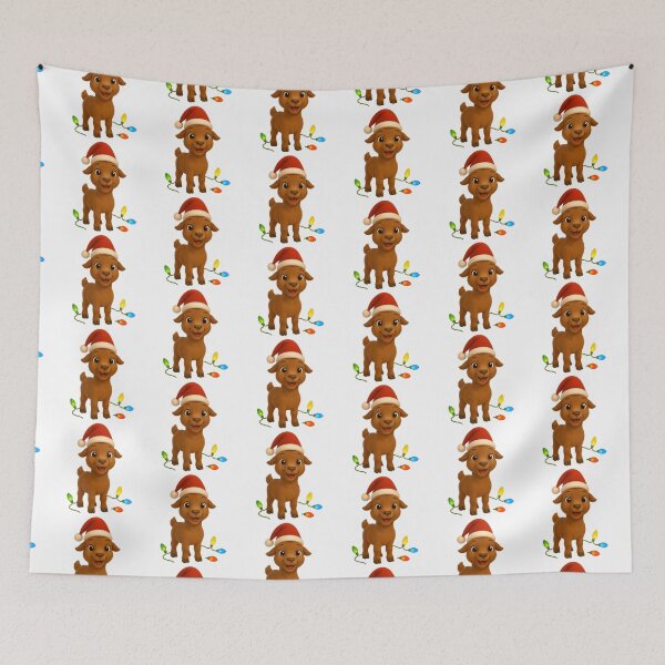 Item preview, Christmas LaMancha Goat designed and sold by Sillytoe.