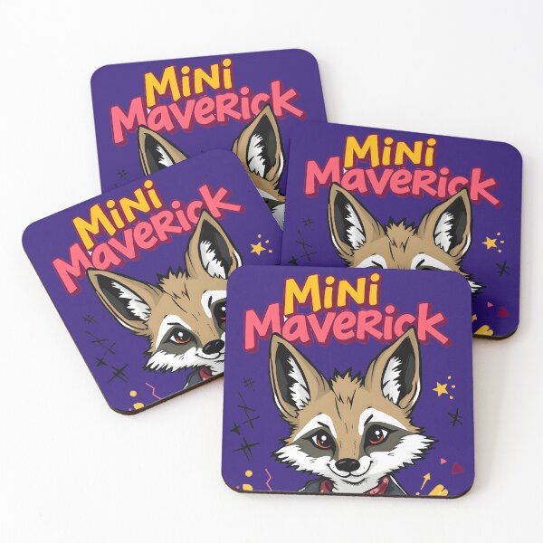 Item preview, Mini Maverick Cool Coyote in Leather Jacket - Playground Punk Kids Rebel Design designed and sold by Amplify-n-Co.