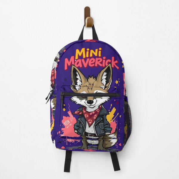 Item preview, Mini Maverick Cool Coyote in Leather Jacket - Playground Punk Kids Rebel Design designed and sold by Amplify-n-Co.