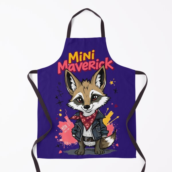 Item preview, Mini Maverick Cool Coyote in Leather Jacket - Playground Punk Kids Rebel Design designed and sold by Amplify-n-Co.