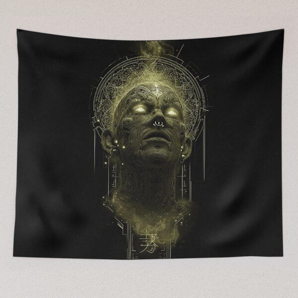 Item preview, Golden Cyber Ascension Entity designed and sold by DarkSpaceVibes.