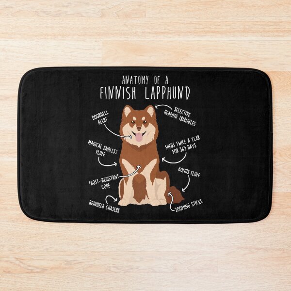 Item preview, Brown Finnish Lapphund Dog Anatomy designed and sold by Clara Hollins.