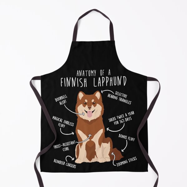 Item preview, Brown Finnish Lapphund Dog Anatomy designed and sold by Clara Hollins.