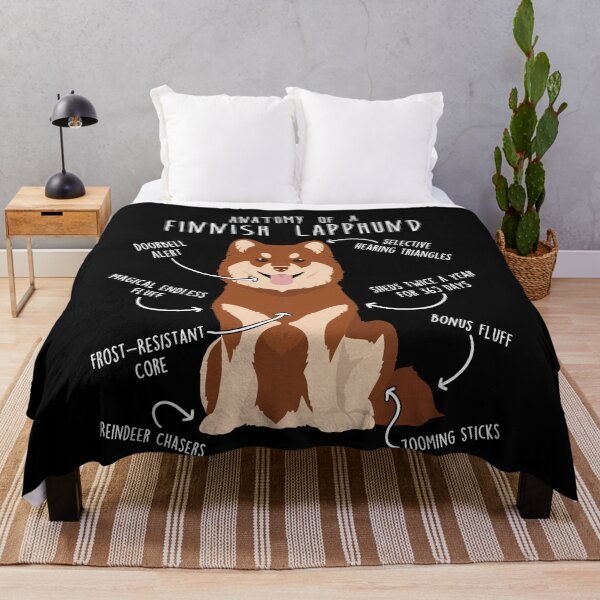 Item preview, Brown Finnish Lapphund Dog Anatomy designed and sold by Clara Hollins.
