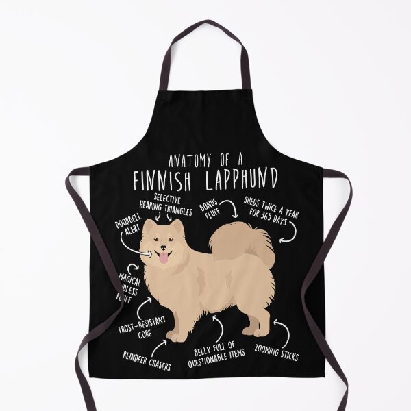 Item preview, Cream Finnish Lapphund Dog Anatomy designed and sold by Clara Hollins.