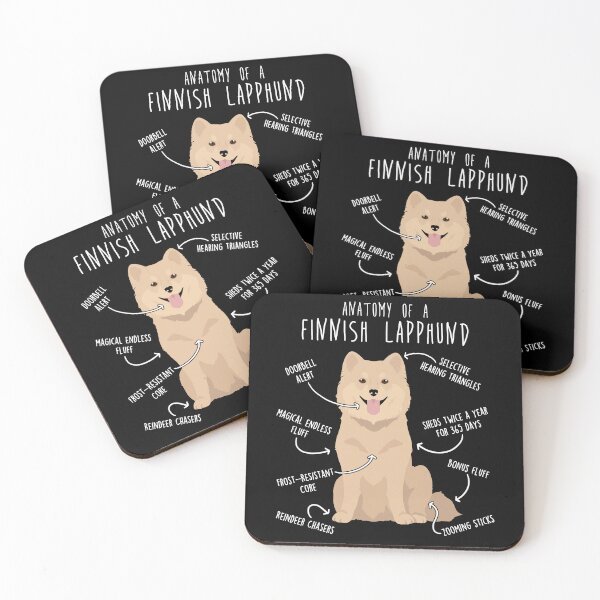 Item preview, Cream Finnish Lapphund Dog Anatomy designed and sold by Clara Hollins.