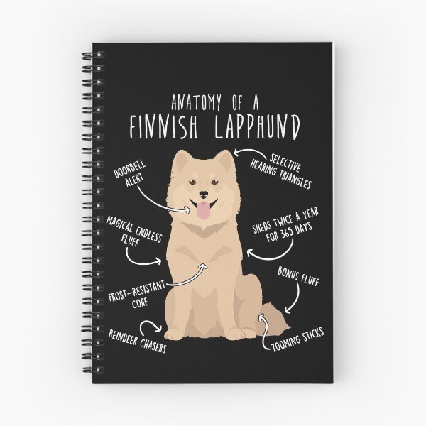 Item preview, Cream Finnish Lapphund Dog Anatomy designed and sold by Clara Hollins.