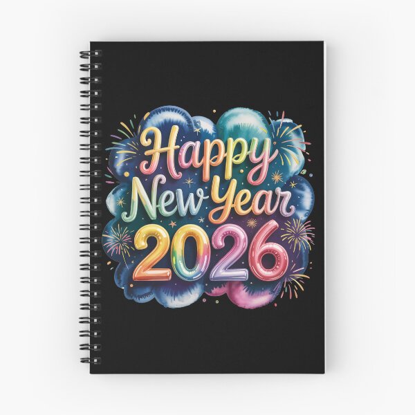 Item preview, Happy New Year 2026 Colorful Watercolor Celebration designed and sold by SoftStyleStudio ⭐⭐⭐.