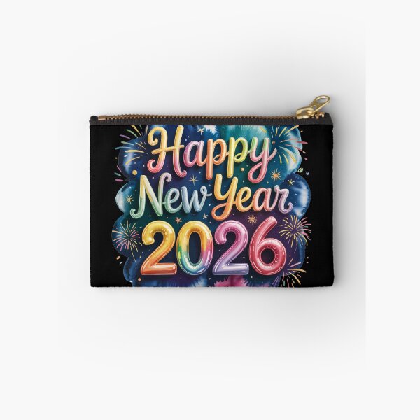 Item preview, Happy New Year 2026 Colorful Watercolor Celebration designed and sold by SoftStyleStudio ⭐⭐⭐.