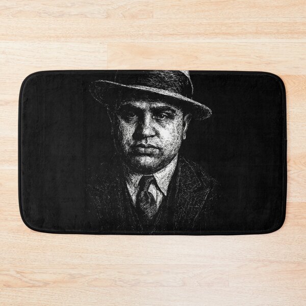 Item preview, Al Capone Distressed Gothic Gangster Portrait designed and sold by Mortisigil.