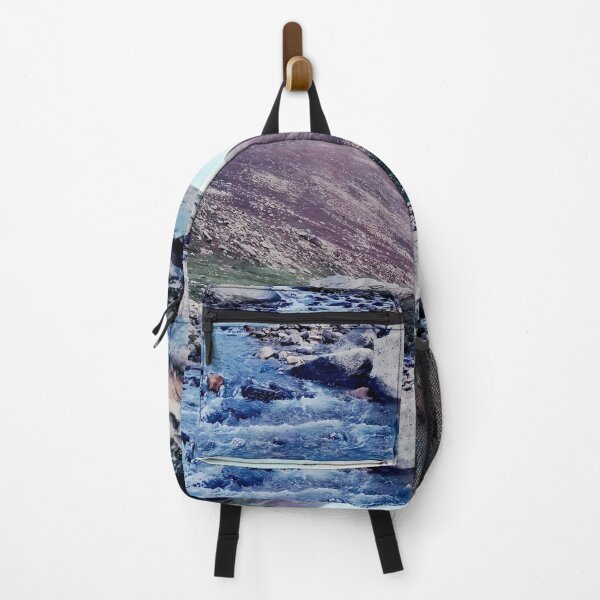 Item preview, The Serene Descent: Majestic Mountain Stream and Blue Water Photography designed and sold by ArtOnWay.