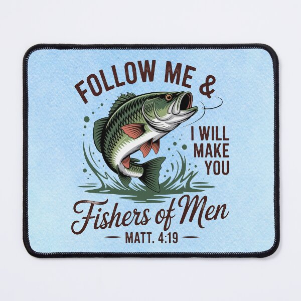 Item preview, Follow Me & I Will Make You Fishers of Men | Matthew 4:19 Christian Design designed and sold by MysticOzzy.