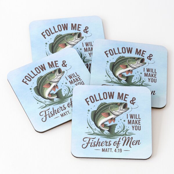 Item preview, Follow Me & I Will Make You Fishers of Men | Matthew 4:19 Christian Design designed and sold by MysticOzzy.