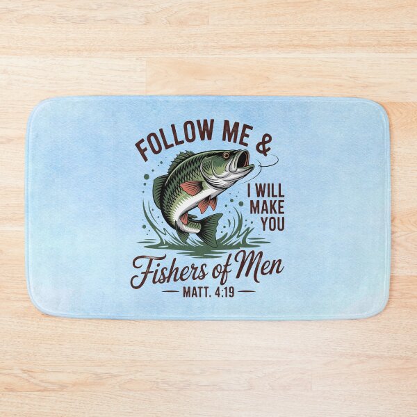 Item preview, Follow Me & I Will Make You Fishers of Men | Matthew 4:19 Christian Design designed and sold by MysticOzzy.