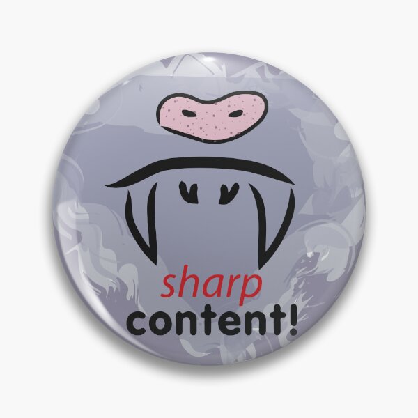 Item preview, Sharp Content! (Bat Teeth) designed and sold by shopbloombloom.