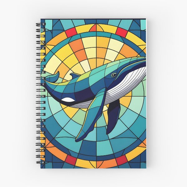 Item preview, Stained Glass Whale designed and sold by ChanceTwoArt.