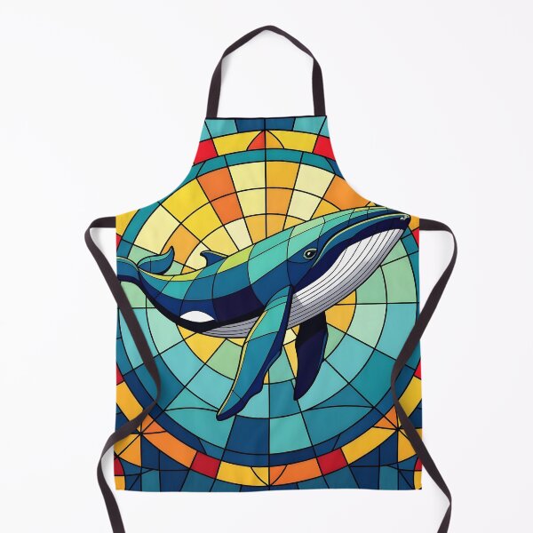 Item preview, Stained Glass Whale designed and sold by ChanceTwoArt.