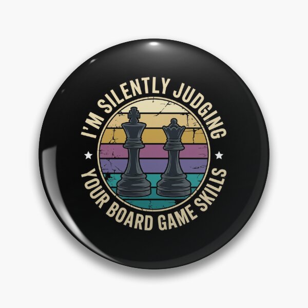 Item preview,  I’m Silently Judging Your Board Game Skills – Funny Retro Chess Gamer designed and sold by w66aboo.