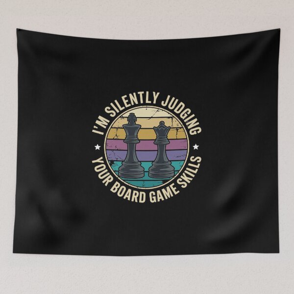 Item preview,  I’m Silently Judging Your Board Game Skills – Funny Retro Chess Gamer designed and sold by w66aboo.