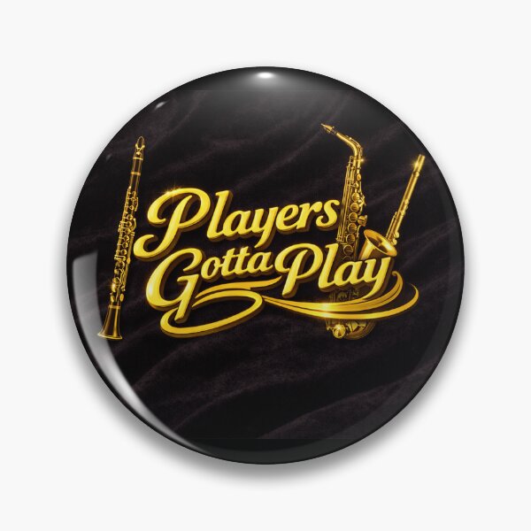 Item preview, Players Gotta Play – Woodwinds Edition | Sax, Clarinet & Flute on Black Velvet designed and sold by MySheetMusicArt.