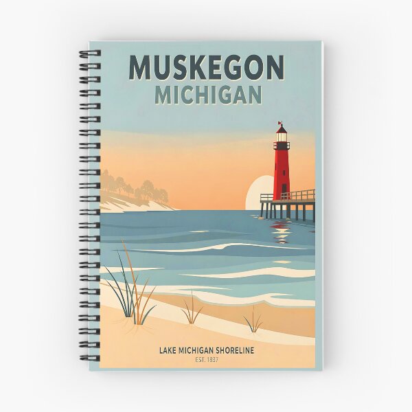 Item preview, Muskegon Michigan Lighthouse Sunset designed and sold by American Travels.