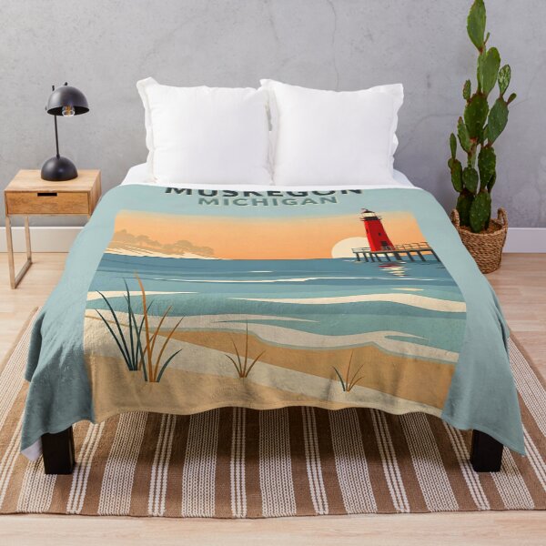 Item preview, Muskegon Michigan Lighthouse Sunset designed and sold by American Travels.