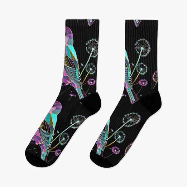 Item preview, Abstract Geometric Sparrow in Pastel Tones with Dandelions – Artistic Bird Design designed and sold by Naturalite19.