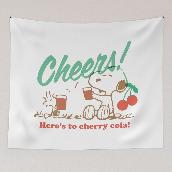 Item preview, snoopy woodstock cheers cherry cola designed and sold by jaqebistyrli.
