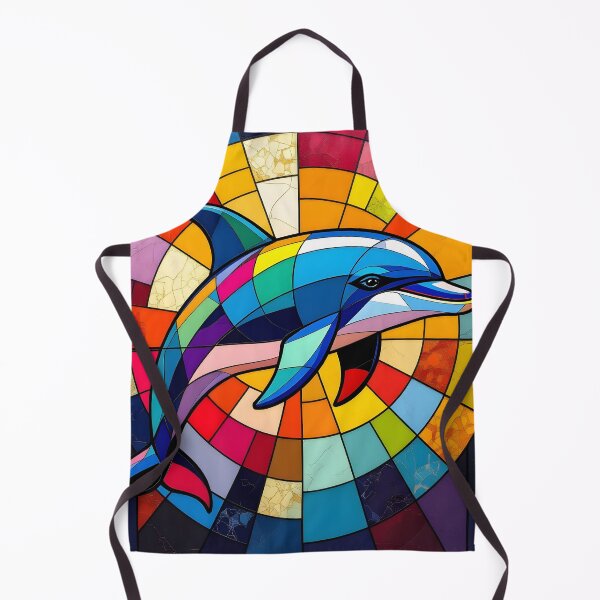 Item preview, Stained Glass Dolphin designed and sold by ChanceTwoArt.