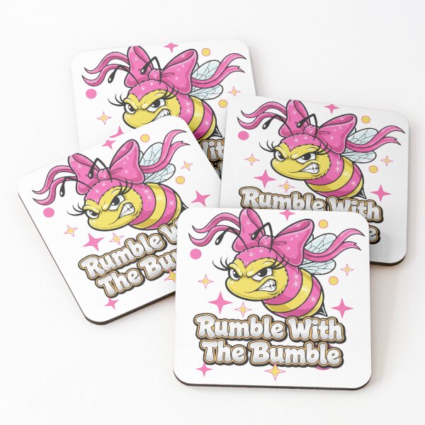 Item preview, Rumble With The Bumble Y2K Bee Pink Bow Sassy Ironic Girly Aesthetic 2000s Streetwear designed and sold by Selloria.