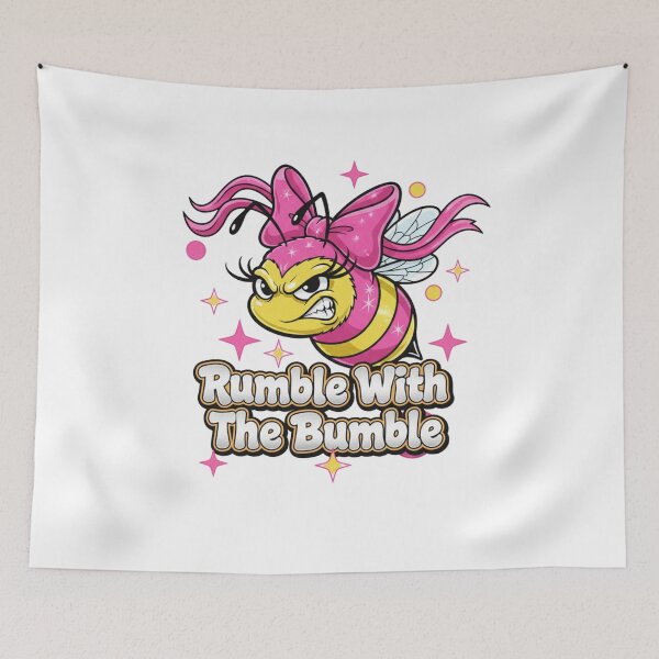 Item preview, Rumble With The Bumble Y2K Bee Pink Bow Sassy Ironic Girly Aesthetic 2000s Streetwear designed and sold by Selloria.