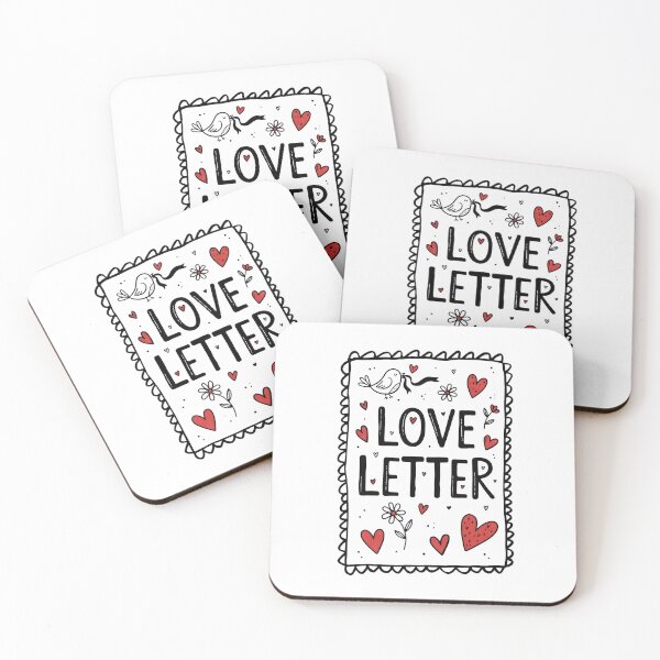 Item preview, Love Letter Doodle with Hearts and Bird Art designed and sold by GamerGearTees.