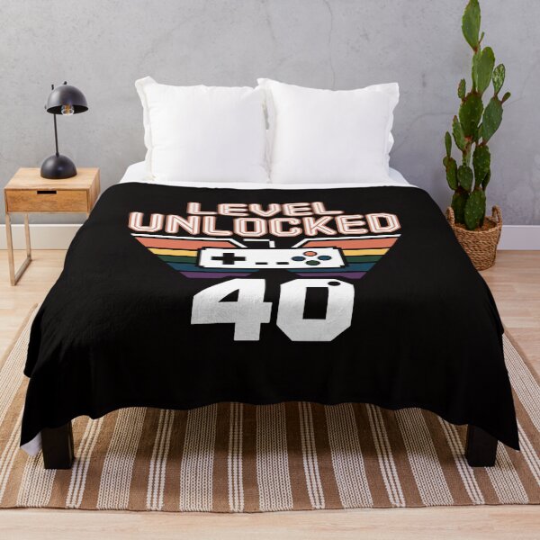 Item preview, Level 40 Unlocked Gamer 40th Birthday Video Game Lovers designed and sold by banbopbii.