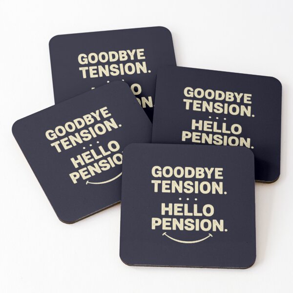 Item preview, Goodbye Tension Hello Pension Shirt – Funny Retirement Gift designed and sold by Syrupulse.