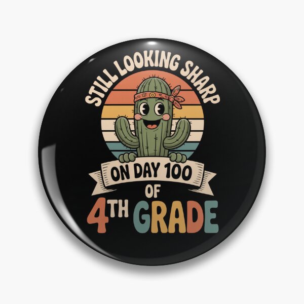 Item preview, Still Looking Sharp 100 Days of 4th Grade - Retro Groovy Teacher designed and sold by ViralVector.