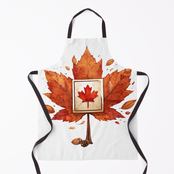 Item preview, Canada flag on a Maple Leaf designed and sold by AFKandBeyond.