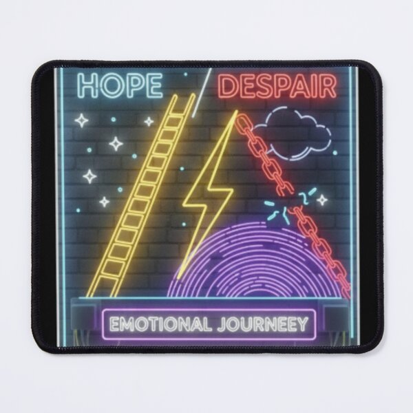 Item preview, Hope vs. Despair Retro Neon Emotional Journey Design designed and sold by Tily360.