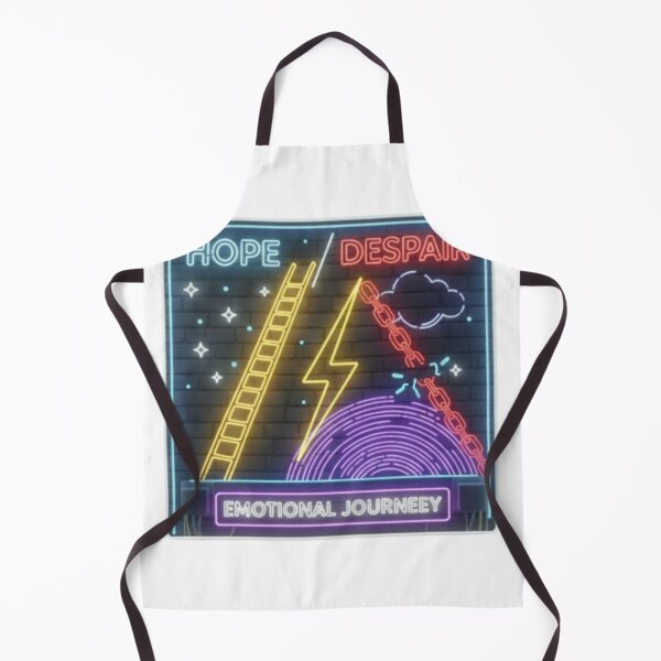 Item preview, Hope vs. Despair Retro Neon Emotional Journey Design designed and sold by Tily360.