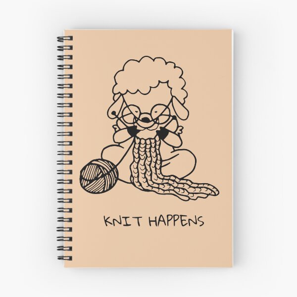 Item preview, Knit Happens – Minimal Dark Knitting Humor designed and sold by Pukisdaizi.