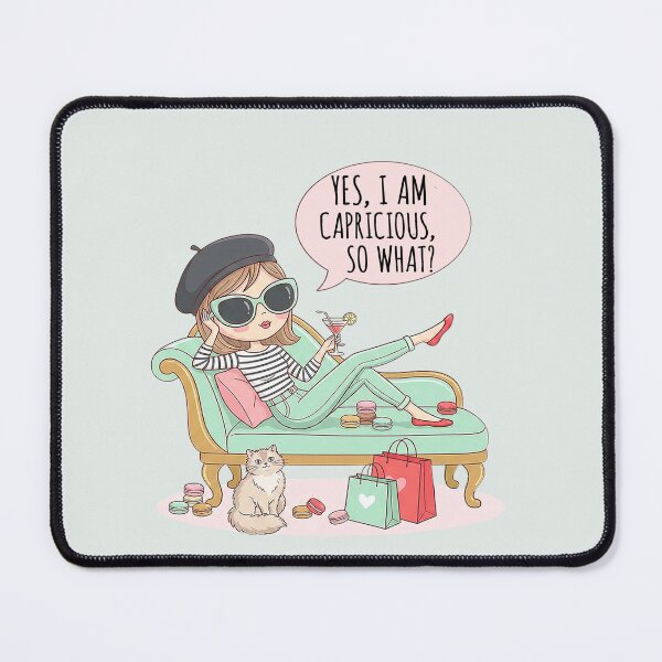 Item preview, Cute Capricious Parisienne Girl Art designed and sold by capricedefille.