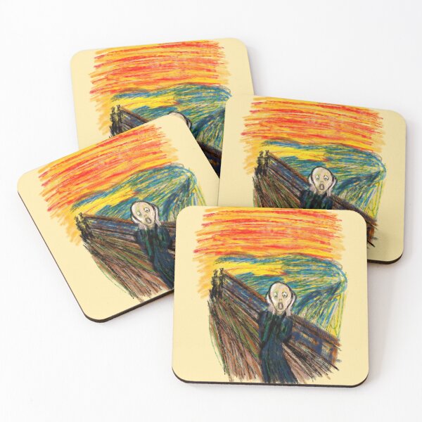 Item preview, The Scream in Crayon  designed and sold by Kate Miller Illustrator.