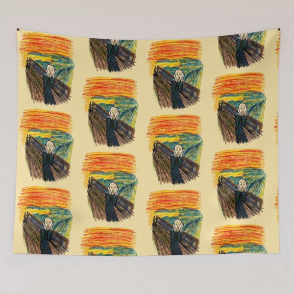 Item preview, The Scream in Crayon  designed and sold by Kate Miller Illustrator.