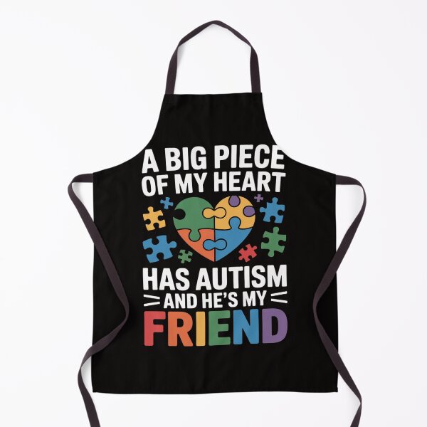 Item preview, A Big Piece Of My Heart Has Autism and He's My Friend designed and sold by banbopbii.